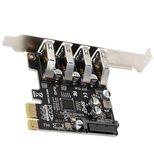 4 Port PCI-E To USB 3.0 HUB PCI Express Expansion Card Adapter 5Gbps PH64 VL805