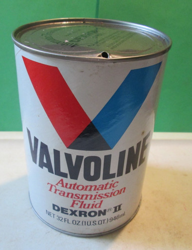 Vintage Valvoline Automatic Transmission Fluid Qt COMPOSITE CAN DEXRON II EMPTY
