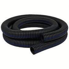 Electriduct Flame Retardant Polypropylene Split Wire Loom w/ Blue Stripe