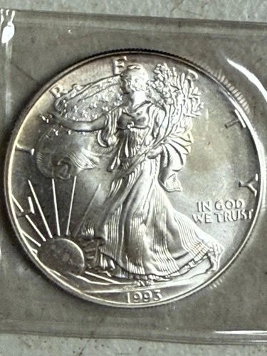 1993 Silver Eagle Walking Liberty 1 Oz Fine Silver Dollar Uncirculated