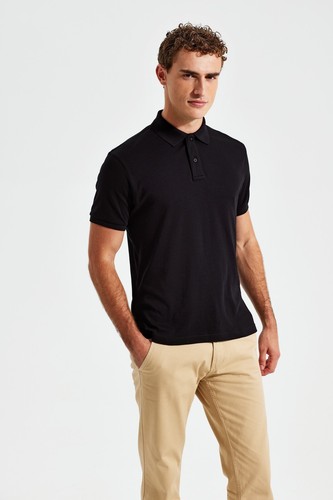 Asquith & Fox Men's Super Smooth Knit Polo AQ005 Polycotton smart/casual shirt - Picture 4 of 15