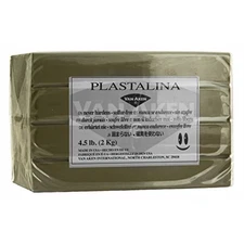 Plastalina Non-Hardening Modeling Clay 4.5 Lb. Sculpture Gray