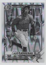2021 Bowman Draft Chrome Black & White RayWave Refractor Julio Carreras 09l8