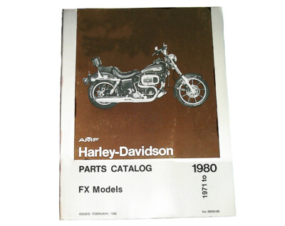 NOS OEM SPARE PARTS CATALOG Harley 1971 - 1980 FX Models 99455-80