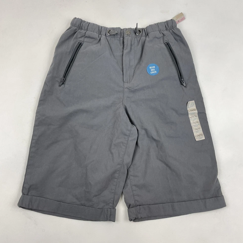 NWT Canyon River Blues Gray Drawstring Shorts Below Knee Length Sz L 14/16 - Image 2 of 4