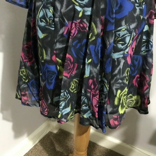 Topshop Rose Print Flippy Dress UK12 EUR40 US8 RRP £60 - Picture 4 of 7