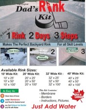 Dad s Rink Kit: 20' X 40 DIY Backyard Ice Rink Kit ON SALE