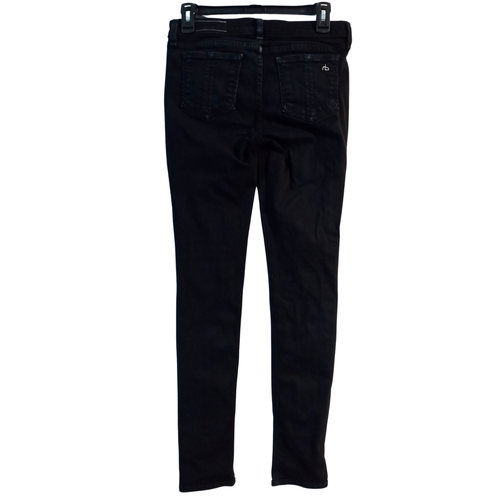 Women's Rag & Bone Skinny Jeans Size 26 Black Coal Wash 5 Pocket USA - Picture 6 of 10