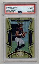 2023 Certified CJ Stroud #104 Mirror Gold 25/25 PSA 10 Gem Mint