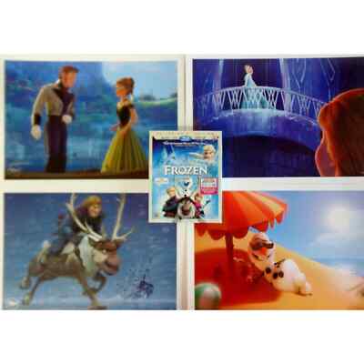 Frozen Elsa Anna 4 Litho Print Posters & Movie 2Disc BluRay DVD Digitial HD
