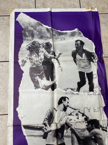 altes Erotik Poster 60er 70er Jahre halbes Plakat 68er französisches Kino - Bild 3 von 9