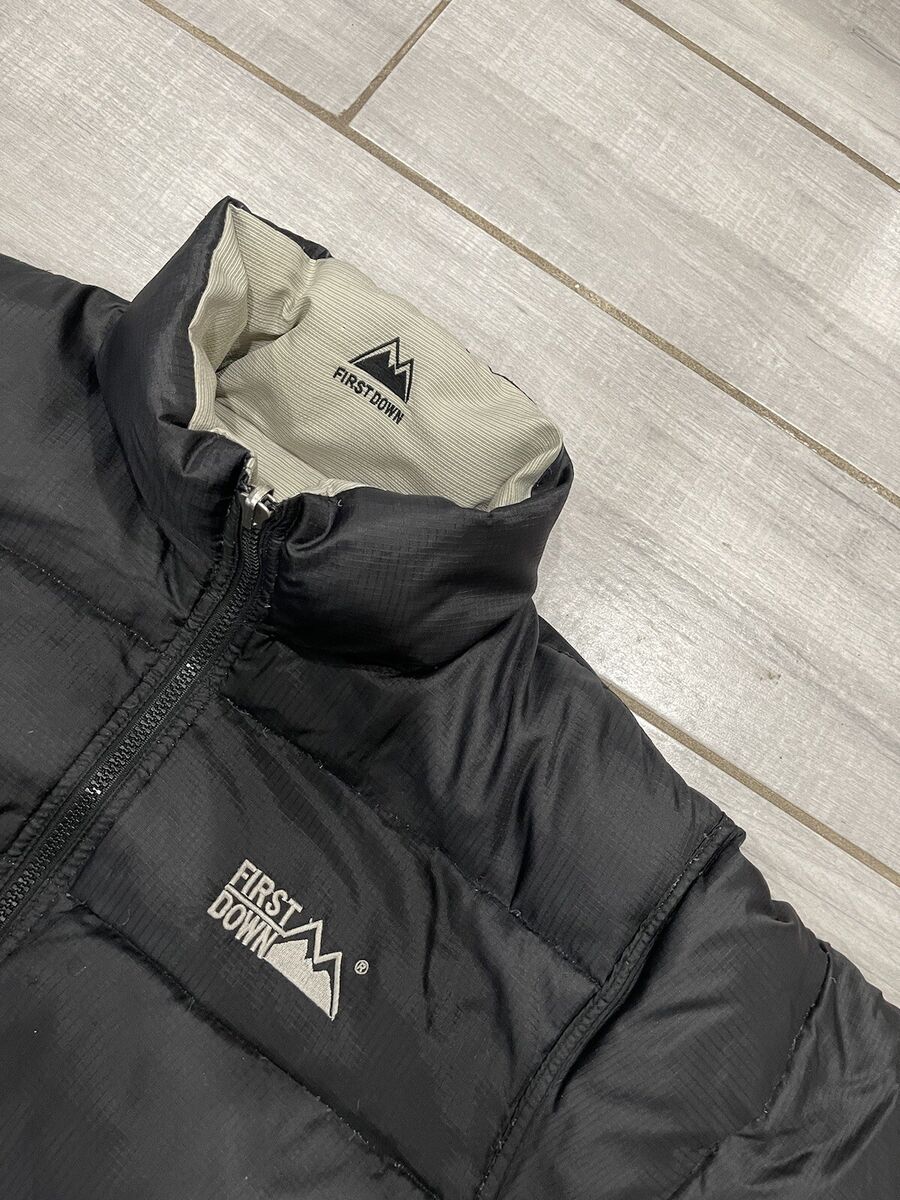 Vintage First Down Reversible Puffer Jacket M Color Black Vintage First Down Reversible Puffer Jacket M Color Black