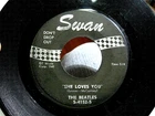 THE BEATLES 45 ~She Loves You / I'll Get You~ 1964 SWAN ORIGINAL Vinyl Record