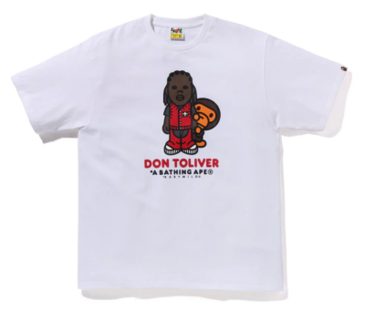 BAPE X CACTUS JACK X DON TOLIVER 】MILO TEE 3XL white