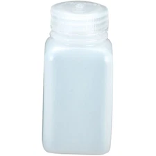 Nalgene HDPE Wide Mouth Square Bottle - White