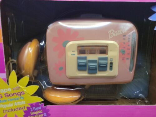 2001 Barbie Personal AM FM Stereo Tape Player 3 Band Equalizer Barn Find Rare! - Picture 2 of 14