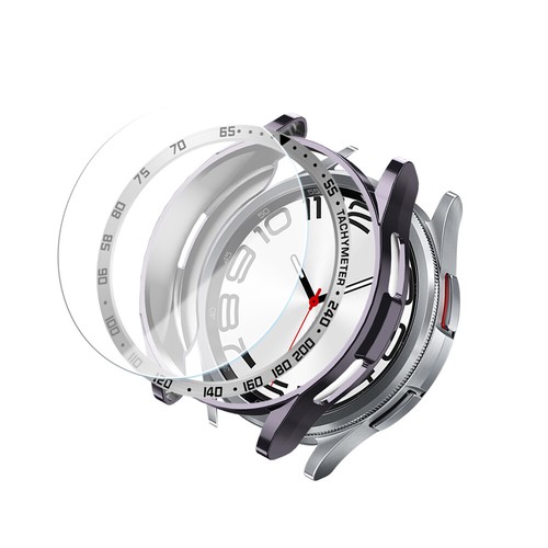 For Samsung Watch 6 Classic 43/47mm Tempered Glass +Bezel + Protector Cover Case - Picture 35 of 37