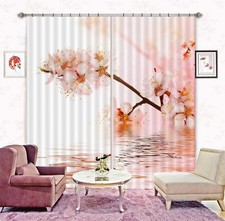 3D Peach Blossom ZHUA3148 Photo Curtain Window Blockout Fabric Amy 2023