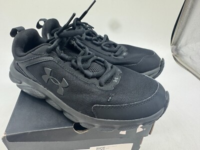 Under Armour Charged Assert 9 Athletic Shoes Womens Black Low Top Sneakers - 8