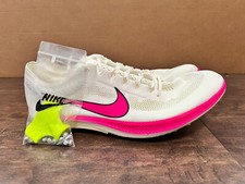 Size 14 - NEW Nike ZoomX Dragonfly White Fierce Pink Track Spikes CV0400-101