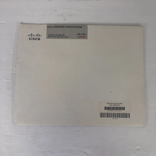 CISCO ASA 5506-X Firewall Control License ASA5506-K9 - Sealed - Picture 1 of 2