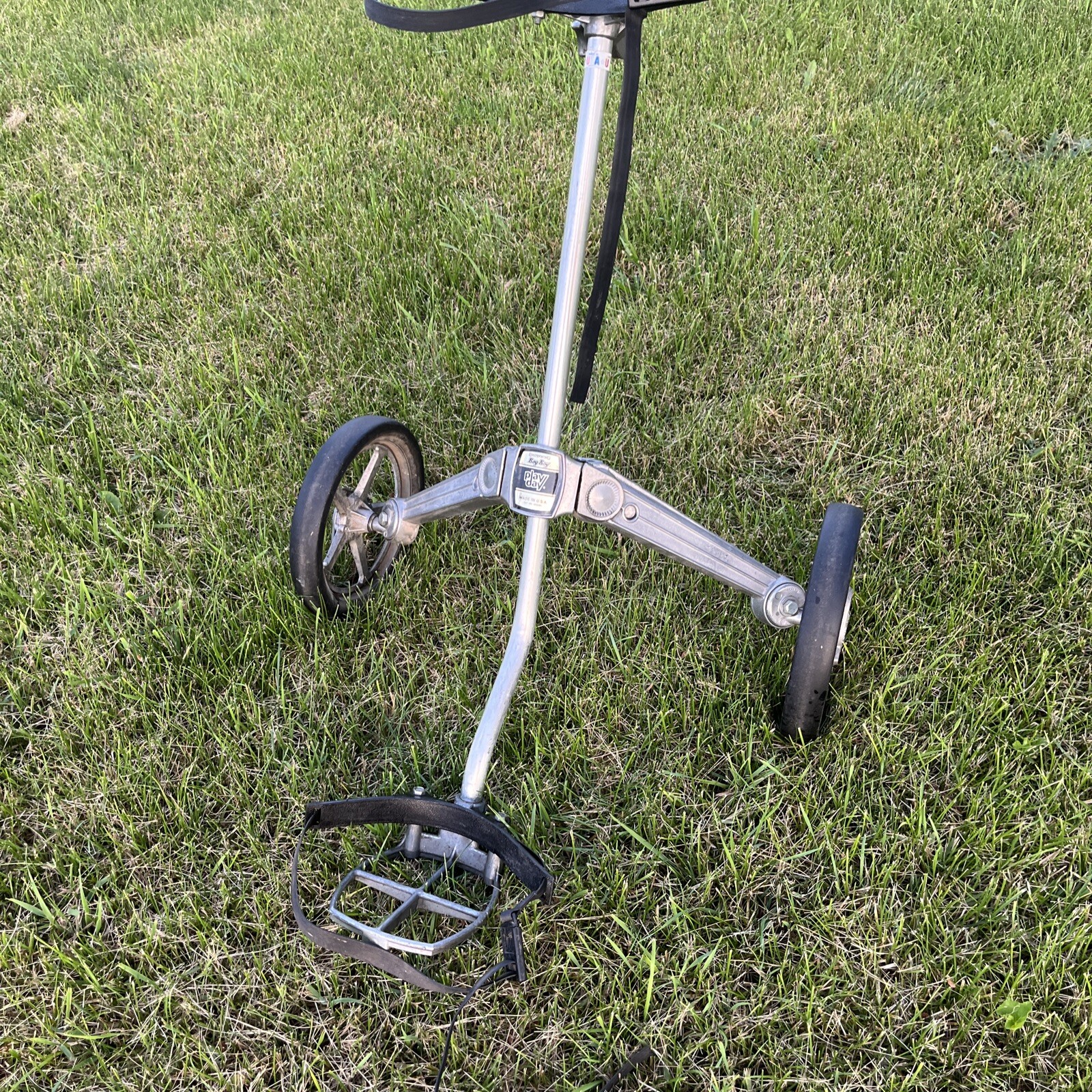 Vintage Browning Bag Boy Play Day Golf Bag Caddy Push Pull Cart eBay