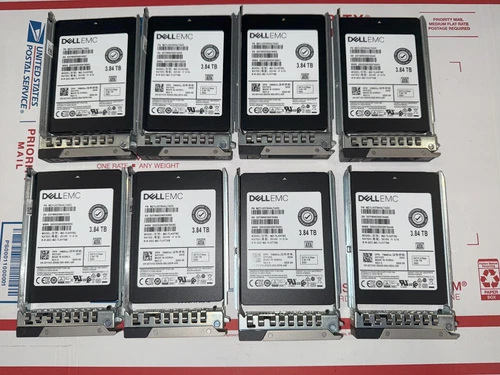 Dell EMC 3.84TB SATA 6Gbps 2.5'' SSD 5TVXD R740 R640 R540 R440 R340 99% Health