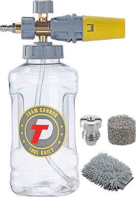#ad Tool Daily Foam Cannon Adjustable Foam Blaster Snow Foam Lance with M22 and 1... $36.00