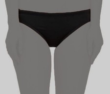 50 TYR Women Black Inner Waist Drawstring Lined Bikini Bottom Swimwear Size XL