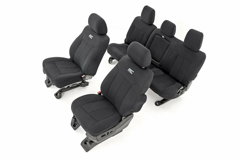 Fundas de asiento de campo rugosas delanteras y traseras para Ford Super Duty 11-16 Foto 2 de 4