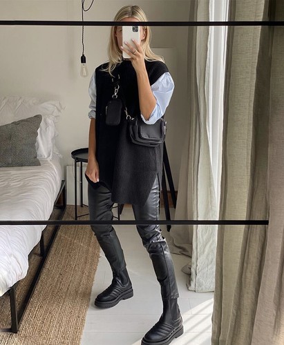 BNWT H\u0026M Conscious Black Rib Knit 