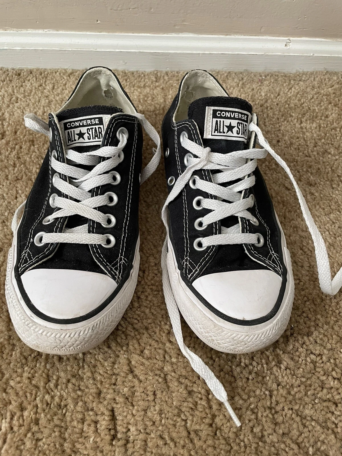 Converse All Star Sneaker Unisex Donna Taglia 6.5 E Uomo Taglia 4.5 Colore Nero