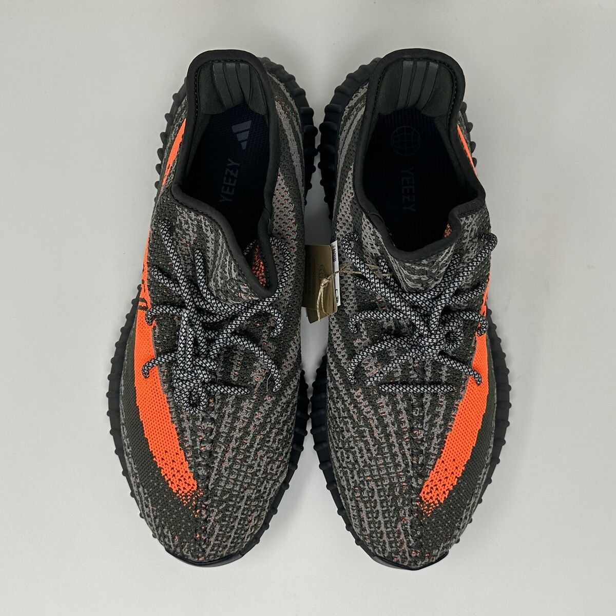 adidas Yeezy Boost 350 V2 Carbon Beluga Grey Black Orange adidas Yeezy Boost 350 V2 Carbon Beluga Grey Black Orange