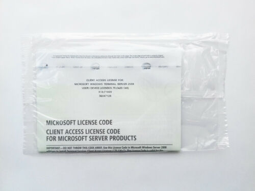 75 Windows RDS 2008 R2 Server 75 Remote Desktop Services CALS:Terminal TS incVAT - 第 1/3 張圖片