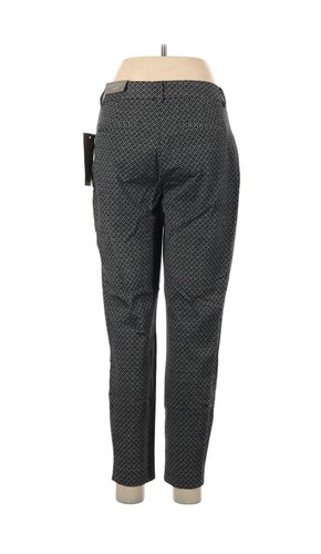 MAURICES Cropped Pants Sz 7/8 Short Black Geo Pattern Skinny Ankle Mid Rise - Picture 11 of 11