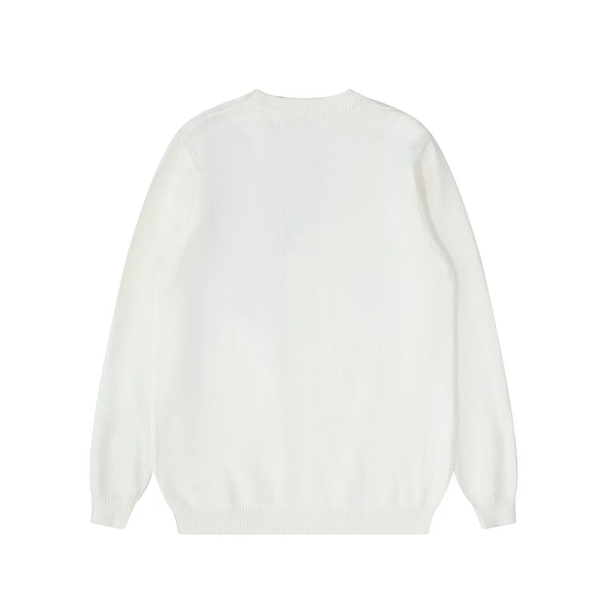 Louis Vuitton Virgil Abloh clock intarsia knitted shirt sweater