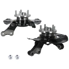 2pc Front Steering Knuckle&Wheel Hub Bearing Assembly for Toyota Corolla 2003-08