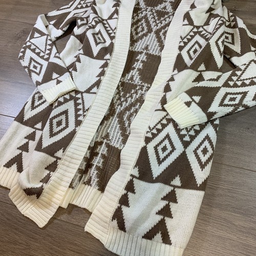x2 Charlotte Russe Open Front Cardigan Lot Wrap Women’s Small Aztec Tribal Long - Picture 16 of 22