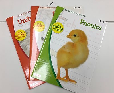 3 United States Dinosaur & Phonics Workbooks Teacher Supply Resources Grade K-2