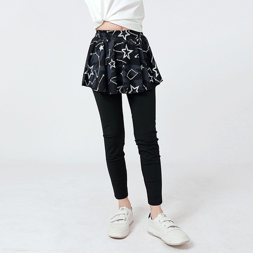Girls Pants Skirted Sweatpants Stretchy Activewear Running Sportwear Exercise - Picture 9 of 45