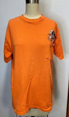 Vintage The Disney Store Three Little Pigs Shirt T-Shirt M Big Bad Wolf Pocket