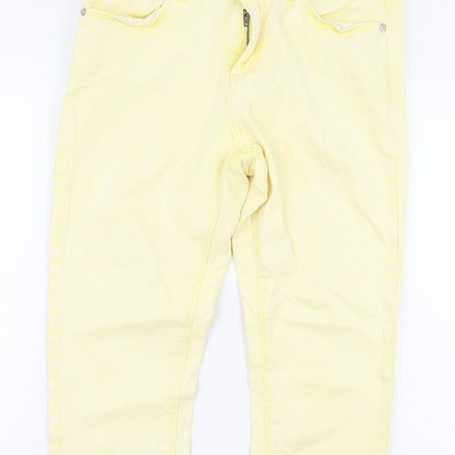 Topshop Womens Yellow Cotton Blend Skinny Jeans Size W30 L30 - Picture 8 of 12