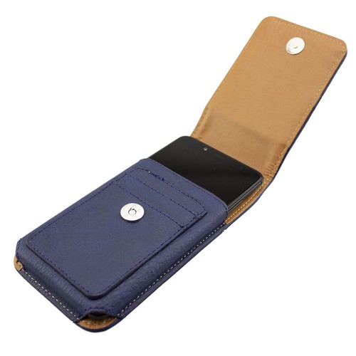 caseroxx Flap Pouch for Meizu M2 Note in blue made of genuine leather - Picture 4 of 4