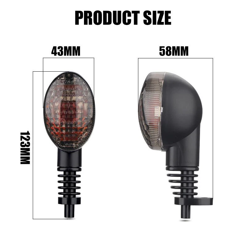 2X Luces intermitentes de señal de giro de humo para KAWASAKI VN 650 Vulcan S 2015-2021 2020 Foto 2 de 4