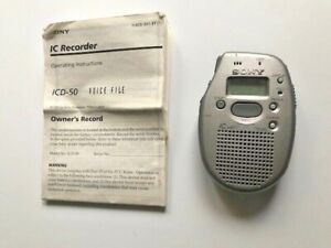 Sony ICD-50 IC Voice Recorder~With Manual | eBay