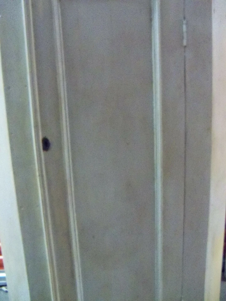 Antique French Provincial Bleached Pine Wood Cabinet Armoire - Image 4 of 4