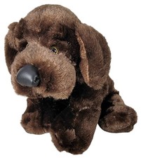 10" Webkinz Ganz HM138 Chocolate Lab Dog Plush Realistic Clean Soft Preowned