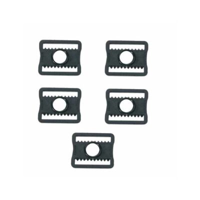 Goalie Mask 1'' Replacement Buckles 25-Pack | Plastic Helmet Harness Clips