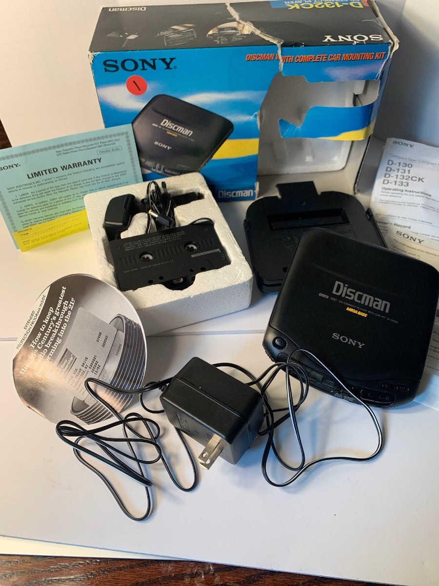 ジャンク扱い SONY Discman CD COMPACT PLAYER Sony Discman CD Compact Player Groove Electronic Shock