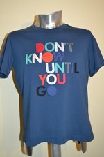 Image of Paul Smith Womens “Don’t Know Until You Go" Cotton T-Shirt “L" NEW    